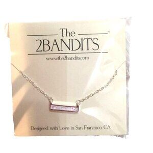 The 2Bandits Womens Necklace Silver Plated 20" New